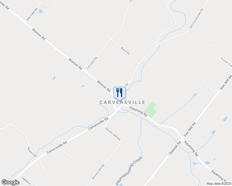 map of restaurants, bars, coffee shops, grocery stores, and more near Wismer Road in New Hope