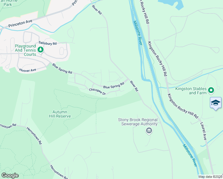 map of restaurants, bars, coffee shops, grocery stores, and more near 24c Chestnut Court in Princeton