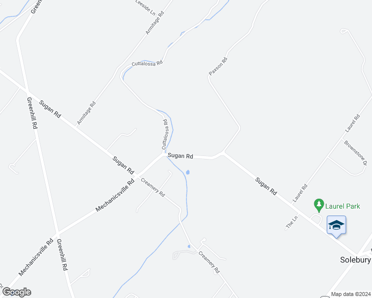 map of restaurants, bars, coffee shops, grocery stores, and more near 3322 North Sugan Road in New Hope
