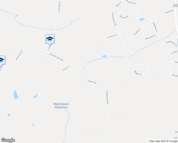 map of restaurants, bars, coffee shops, grocery stores, and more near 551 Stracks Dam Road in Myerstown