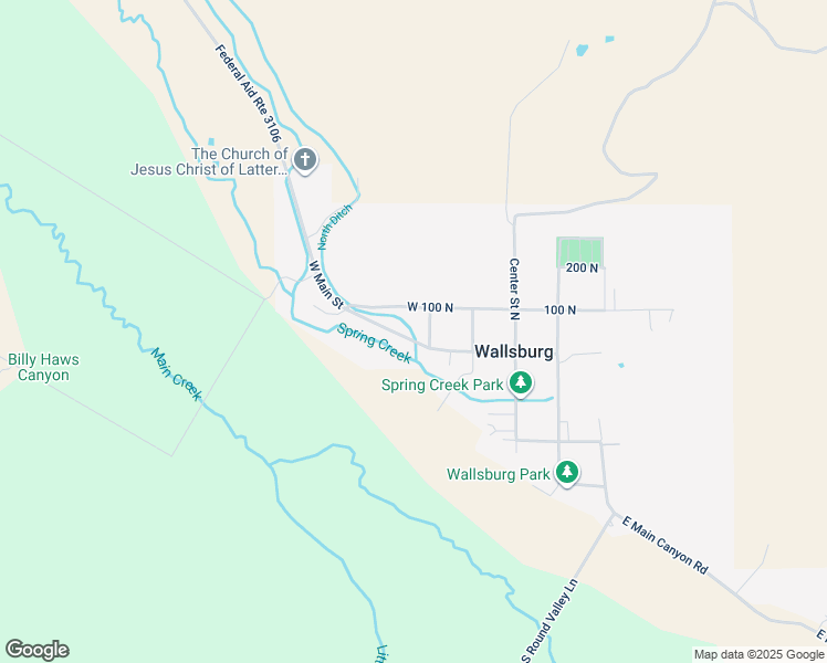 map of restaurants, bars, coffee shops, grocery stores, and more near 245 West Main Canyon Road in Wallsburg