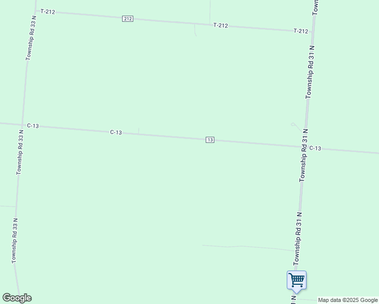 map of restaurants, bars, coffee shops, grocery stores, and more near 5465 C-13 in Bellefontaine