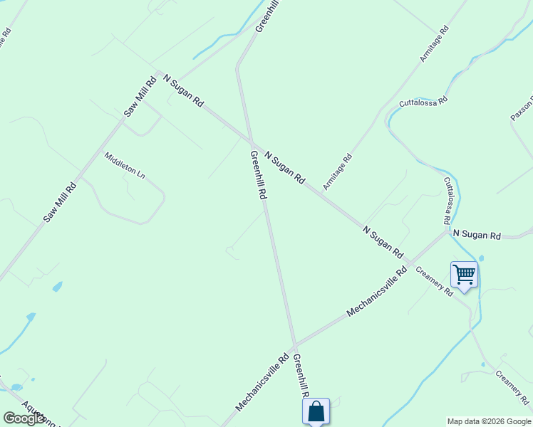 map of restaurants, bars, coffee shops, grocery stores, and more near 6401-6499 Greenhill Road in New Hope