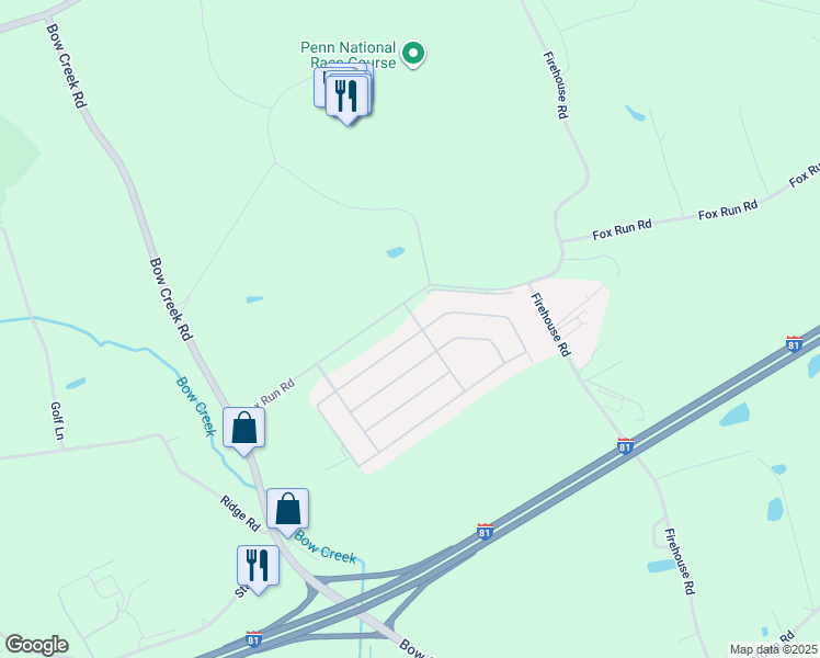map of restaurants, bars, coffee shops, grocery stores, and more near 4 Dallas Drive in Grantville