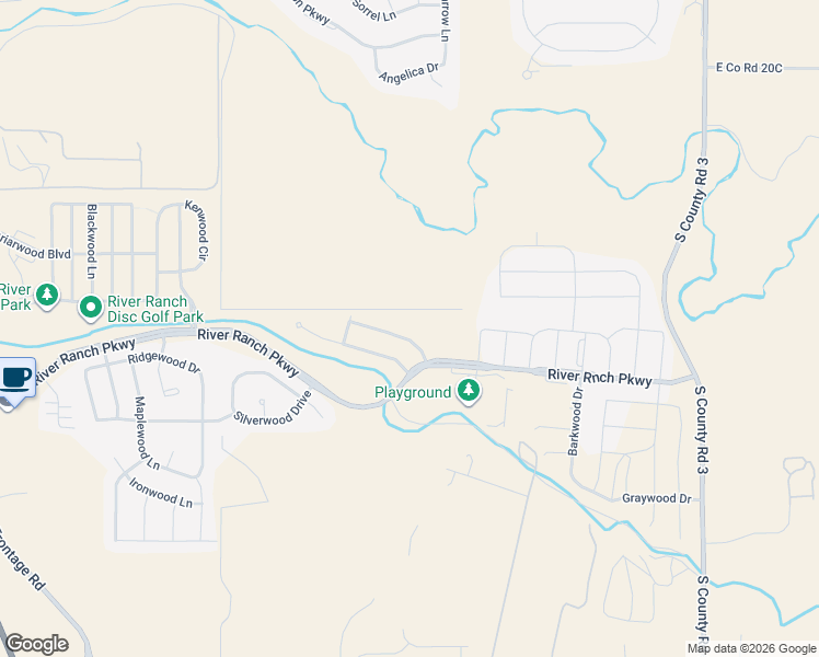 map of restaurants, bars, coffee shops, grocery stores, and more near 4611 Vinewood Way in Johnstown