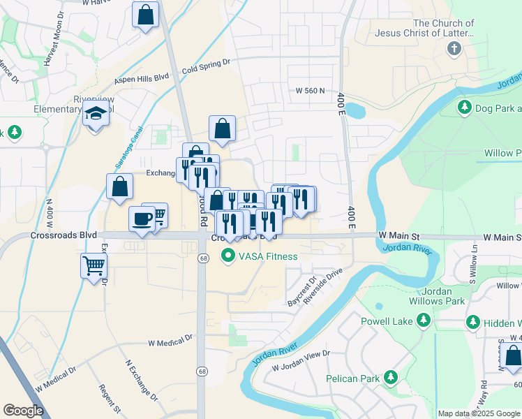 map of restaurants, bars, coffee shops, grocery stores, and more near 1481 North Street in Saratoga Springs