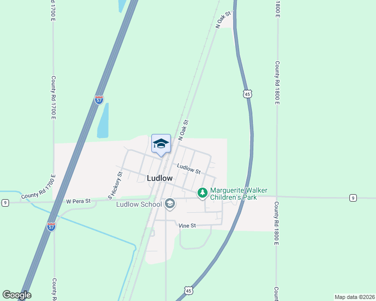 map of restaurants, bars, coffee shops, grocery stores, and more near 132 Catherine Street in Ludlow