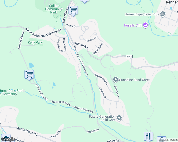 map of restaurants, bars, coffee shops, grocery stores, and more near 365 Monteverdi Drive in Oakdale