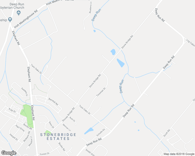 map of restaurants, bars, coffee shops, grocery stores, and more near 496 Stone Bridge Road in Perkasie