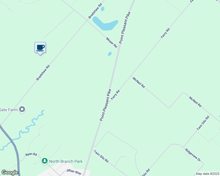 map of restaurants, bars, coffee shops, grocery stores, and more near 5979 Point Pleasant Pike in Doylestown