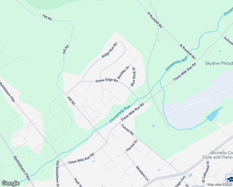 map of restaurants, bars, coffee shops, grocery stores, and more near 113 Woodbridge Court in Sellersville