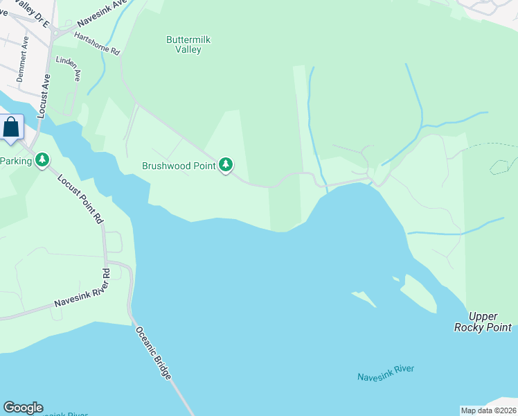 map of restaurants, bars, coffee shops, grocery stores, and more near 180 Hartshorne Road in Rumson