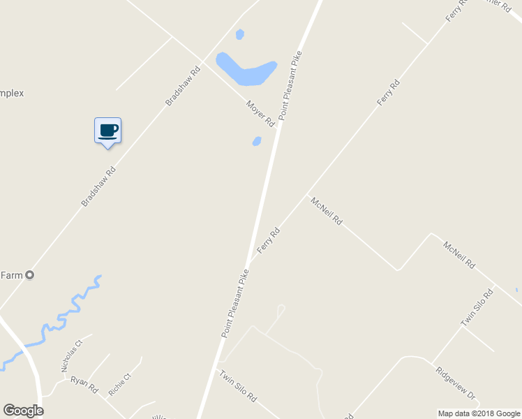 map of restaurants, bars, coffee shops, grocery stores, and more near 5979 Point Pleasant Pike in Doylestown