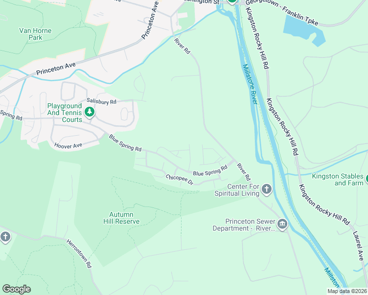 map of restaurants, bars, coffee shops, grocery stores, and more near 15G Andover Circle in Princeton