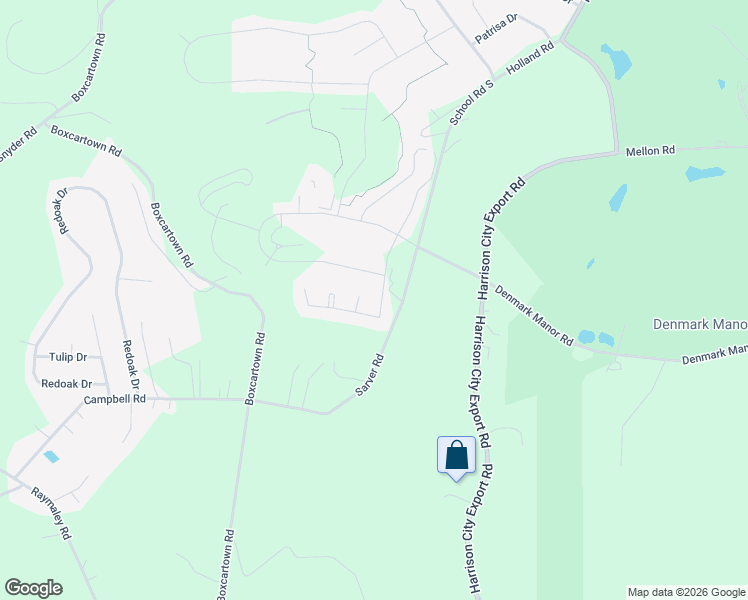 map of restaurants, bars, coffee shops, grocery stores, and more near 1012 Country Club Drive in Jeannette