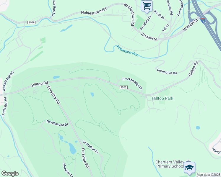 map of restaurants, bars, coffee shops, grocery stores, and more near 8020 Sherwood Drive in Presto