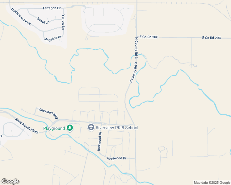 map of restaurants, bars, coffee shops, grocery stores, and more near 387-801 South Co Road 3 in Johnstown