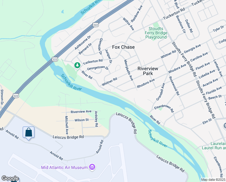 map of restaurants, bars, coffee shops, grocery stores, and more near 3909 River Road in Reading