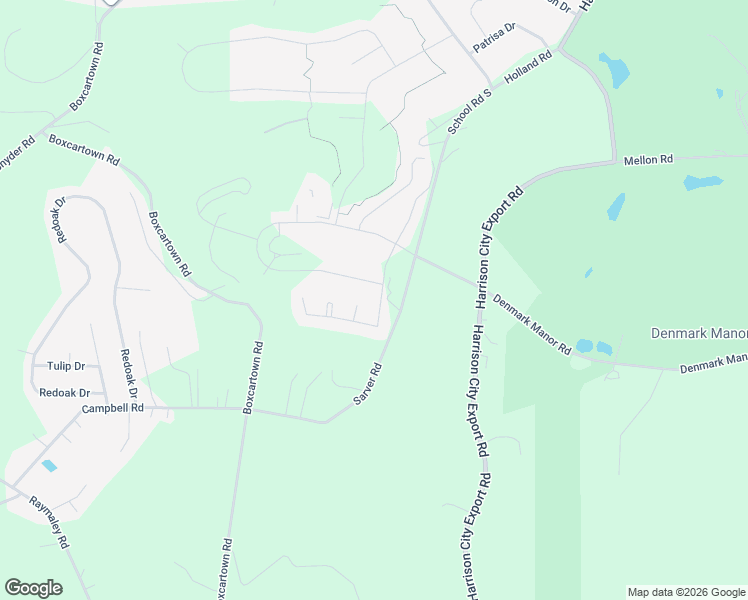map of restaurants, bars, coffee shops, grocery stores, and more near 1012 Country Club Drive in Jeannette