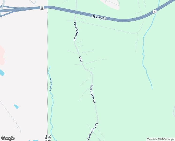 map of restaurants, bars, coffee shops, grocery stores, and more near 377 Paris Colliers Road in Burgettstown
