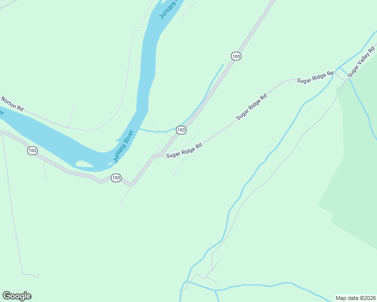 map of restaurants, bars, coffee shops, grocery stores, and more near 43 Sugar Ridge Road in McVeytown