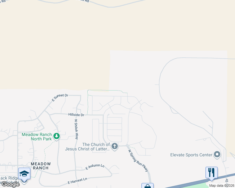 map of restaurants, bars, coffee shops, grocery stores, and more near 3348 Summer Fallow Drive in Eagle Mountain