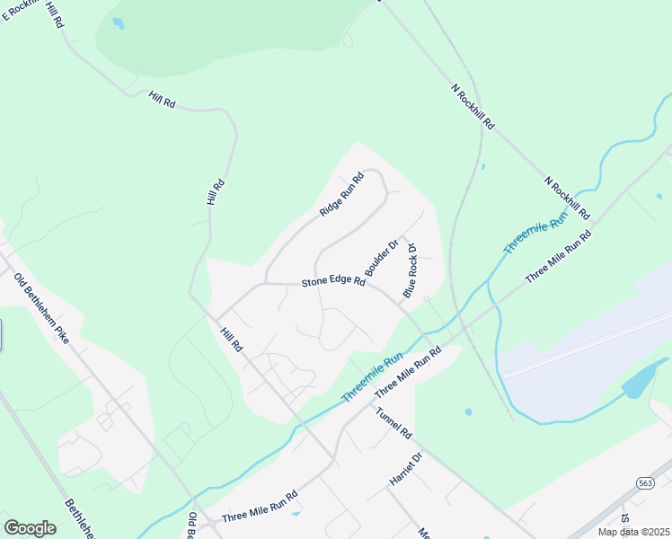 map of restaurants, bars, coffee shops, grocery stores, and more near 23 Stone Edge Road in Sellersville