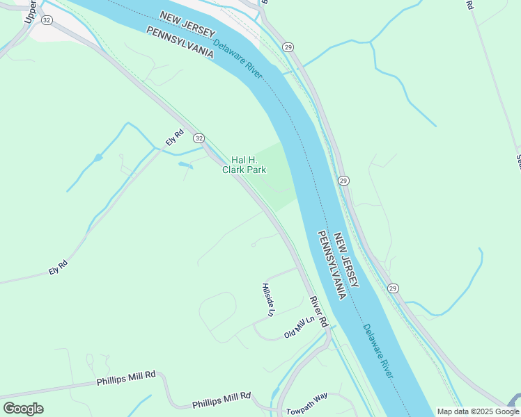 map of restaurants, bars, coffee shops, grocery stores, and more near 2729 River Road in New Hope