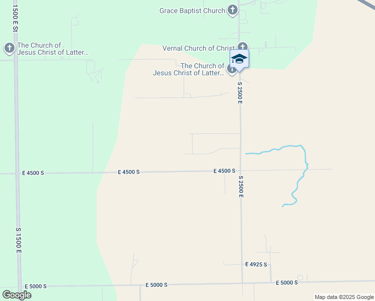 map of restaurants, bars, coffee shops, grocery stores, and more near 4380 South 2280 East in Vernal