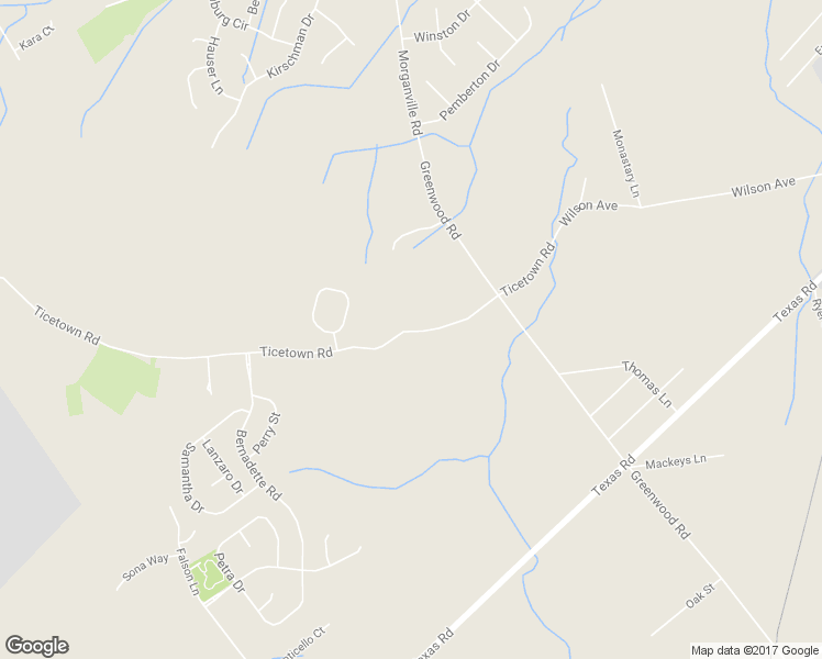 map of restaurants, bars, coffee shops, grocery stores, and more near 136 Ticetown Road in Marlboro Township