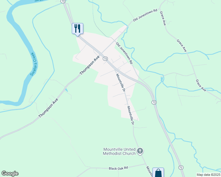 map of restaurants, bars, coffee shops, grocery stores, and more near 13 Hunter Lane in Lebanon