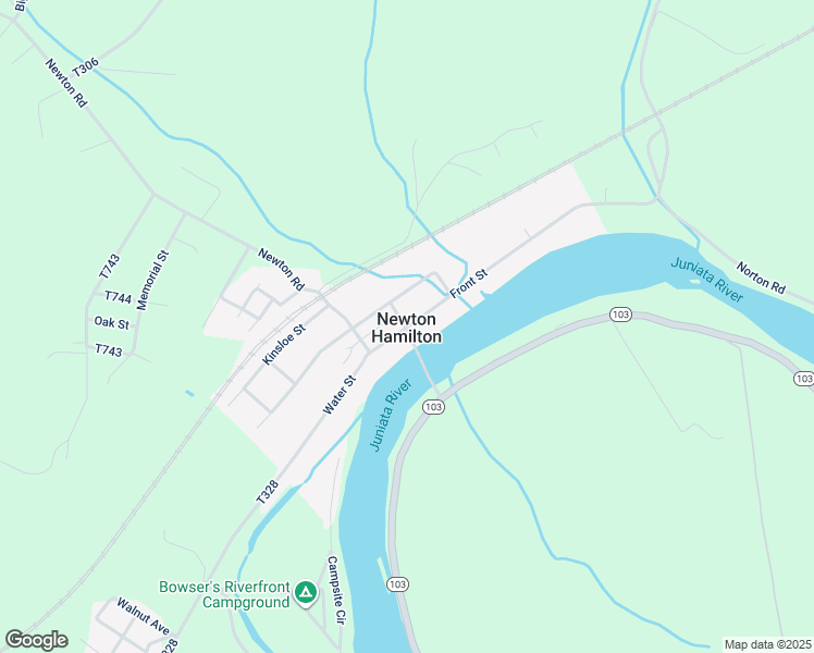 map of restaurants, bars, coffee shops, grocery stores, and more near in NEWTON HAMLTN