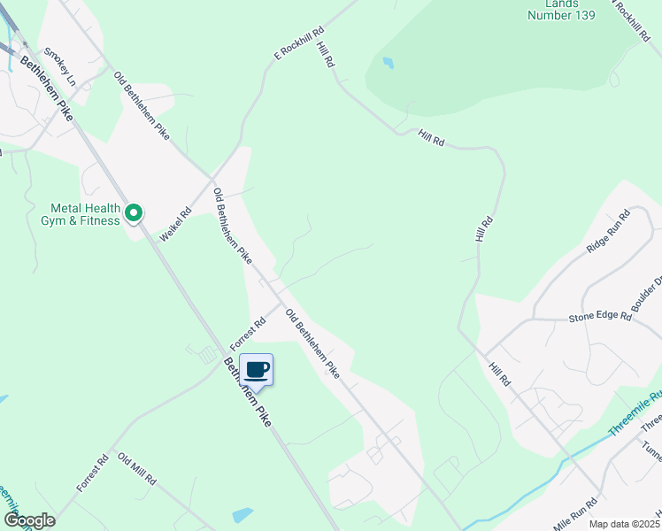 map of restaurants, bars, coffee shops, grocery stores, and more near 2099 South Old Bethlehem Pike in Sellersville