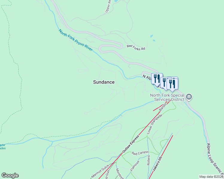 map of restaurants, bars, coffee shops, grocery stores, and more near in Snyderville