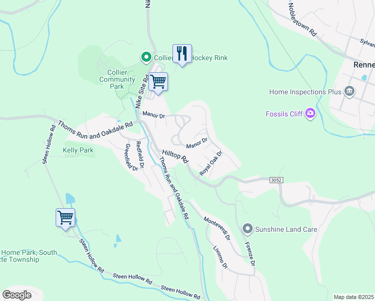 map of restaurants, bars, coffee shops, grocery stores, and more near 1122 Woodruff Circle in Oakdale