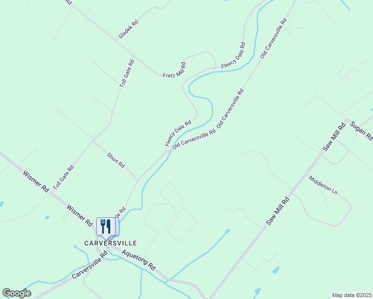 map of restaurants, bars, coffee shops, grocery stores, and more near 6332 Old Carversville Road in Bucks County