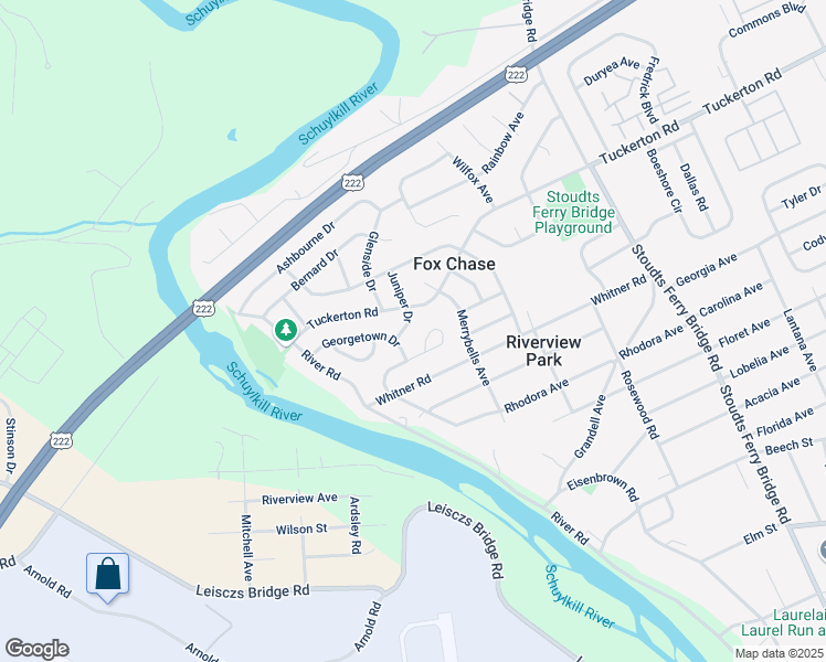 map of restaurants, bars, coffee shops, grocery stores, and more near 1110 Tuckerton Road in Reading