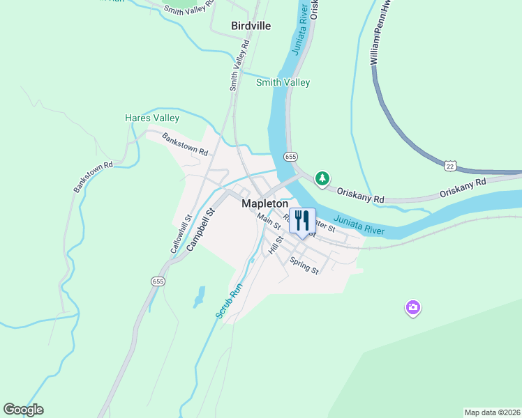map of restaurants, bars, coffee shops, grocery stores, and more near in Mapleton