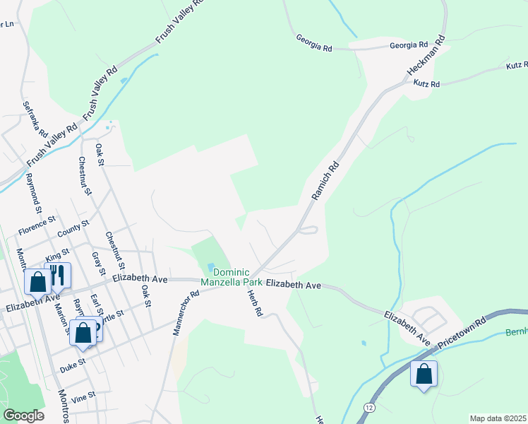 map of restaurants, bars, coffee shops, grocery stores, and more near 1002 Parkview Drive in Temple