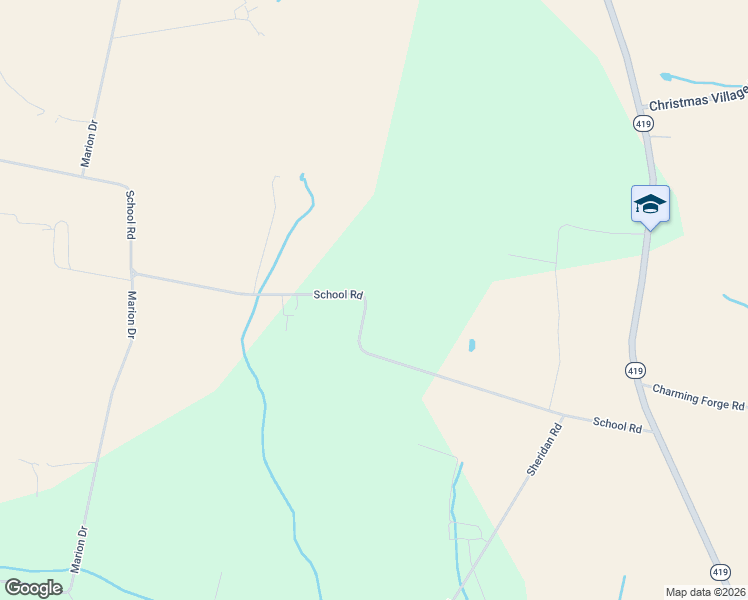 map of restaurants, bars, coffee shops, grocery stores, and more near 241 School Road in Womelsdorf