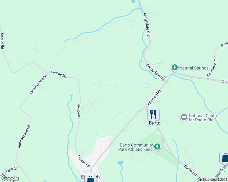 map of restaurants, bars, coffee shops, grocery stores, and more near 58 Crescent Lane in Barto