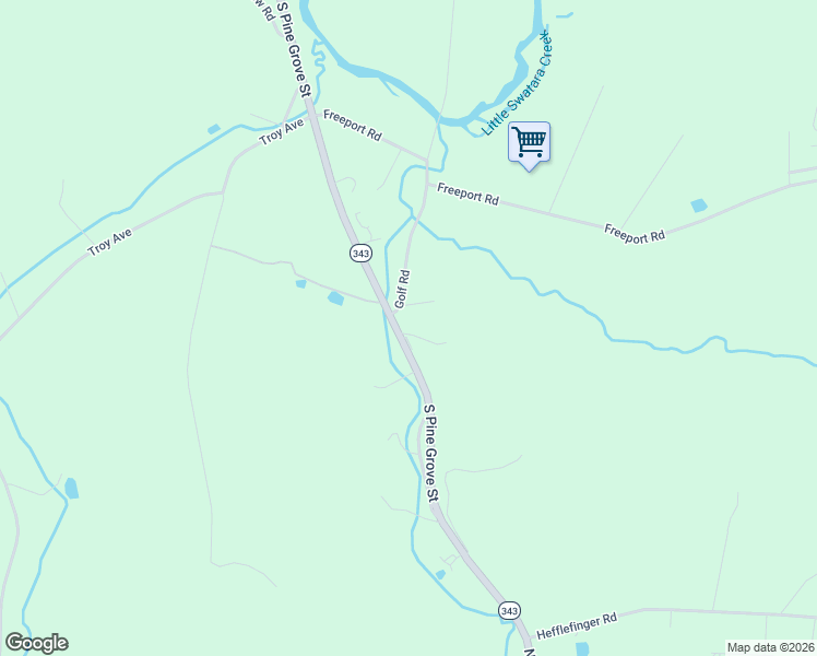 map of restaurants, bars, coffee shops, grocery stores, and more near 2252 South Pine Grove Street in Lebanon