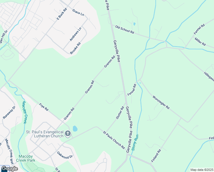 map of restaurants, bars, coffee shops, grocery stores, and more near 2442 Gramm Rd in Pennsburg