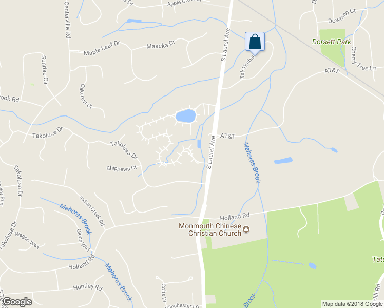 map of restaurants, bars, coffee shops, grocery stores, and more near 248 Navesink Court in Holmdel