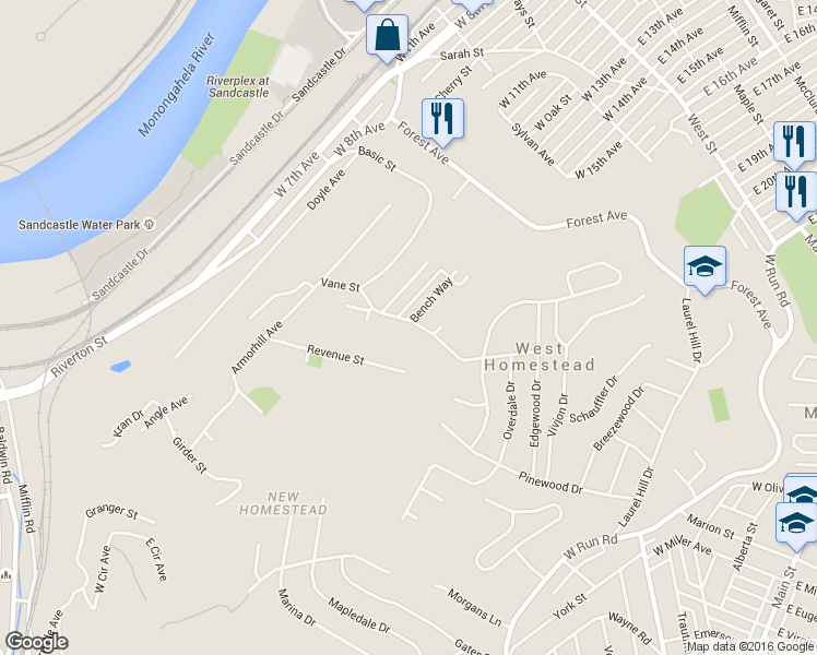 map of restaurants, bars, coffee shops, grocery stores, and more near 542 Niceville Street in Homestead