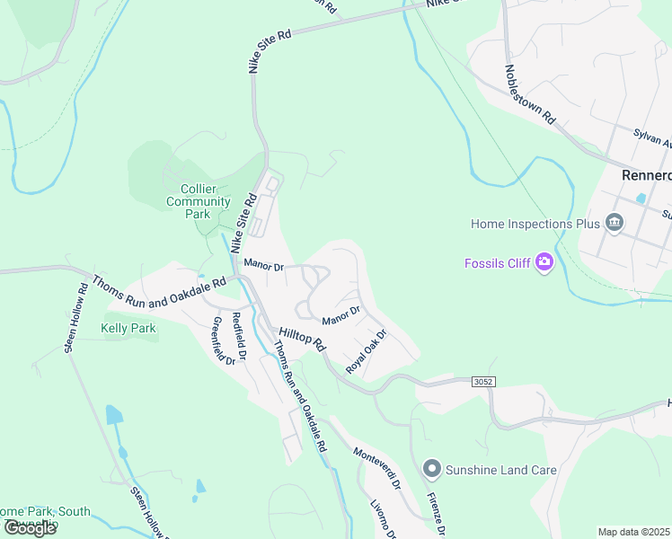 map of restaurants, bars, coffee shops, grocery stores, and more near 619 Hilton Circle in Oakdale