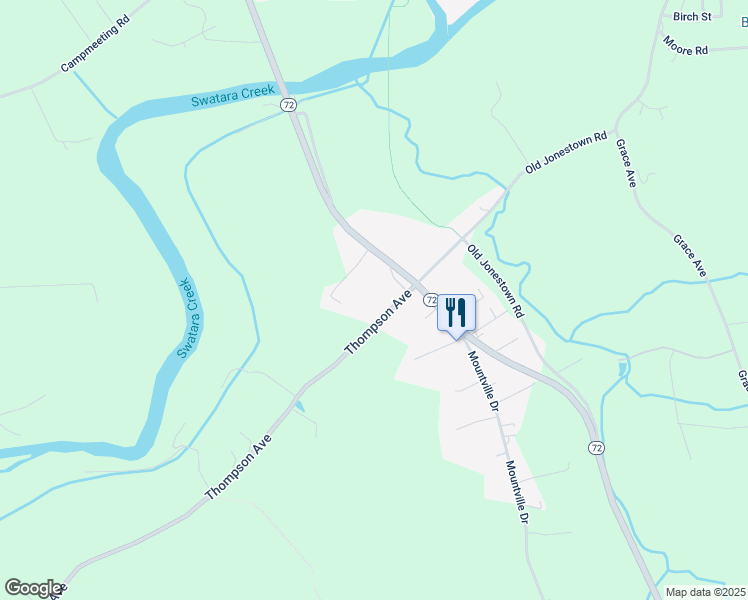 map of restaurants, bars, coffee shops, grocery stores, and more near 971 Thompson Avenue in Jonestown