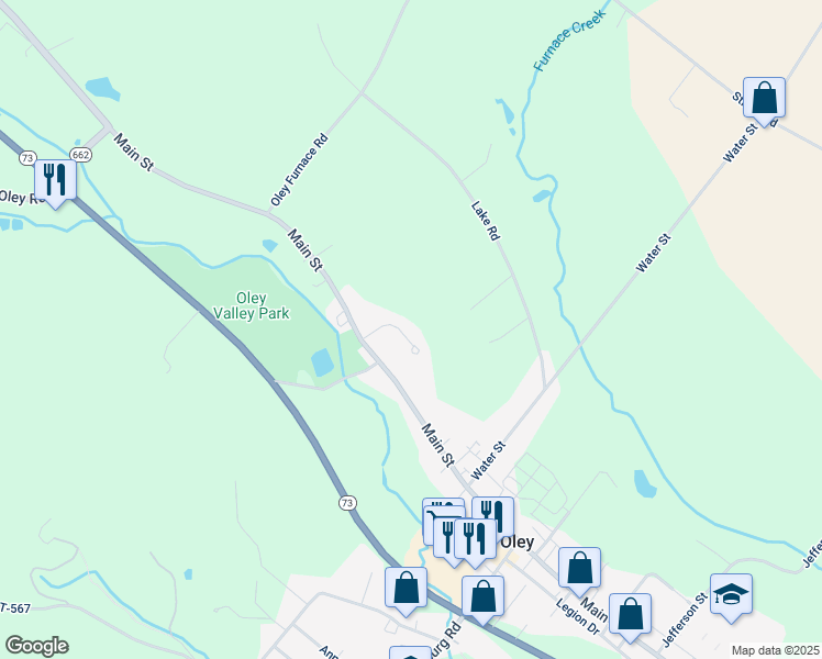 map of restaurants, bars, coffee shops, grocery stores, and more near 26 Cricket Slope Drive in Oley