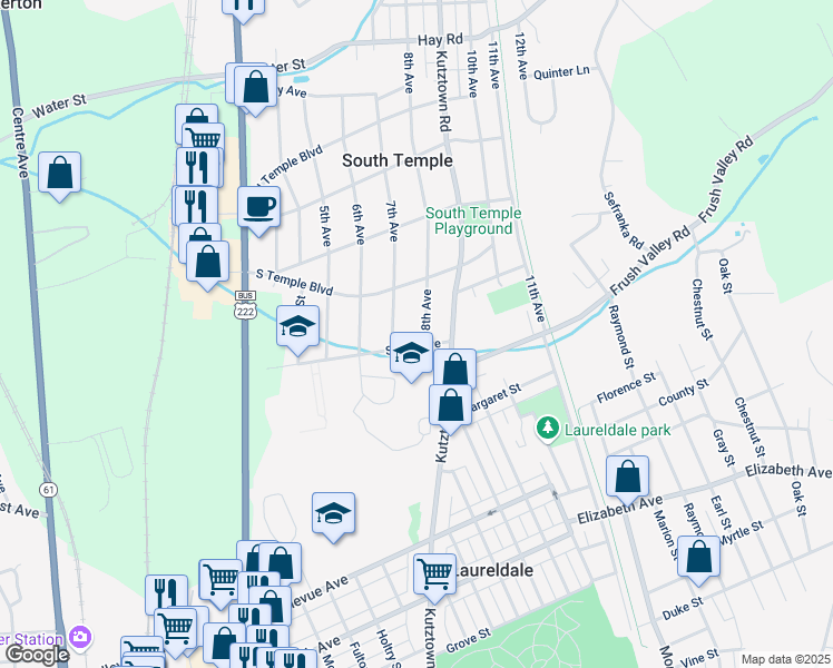 map of restaurants, bars, coffee shops, grocery stores, and more near 4002 8th Avenue in Temple