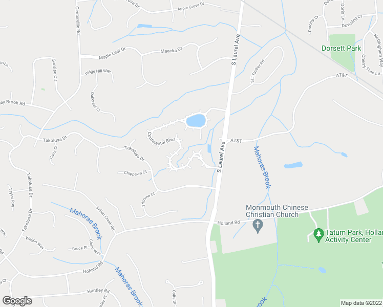 map of restaurants, bars, coffee shops, grocery stores, and more near 248 Navesink Court in Holmdel